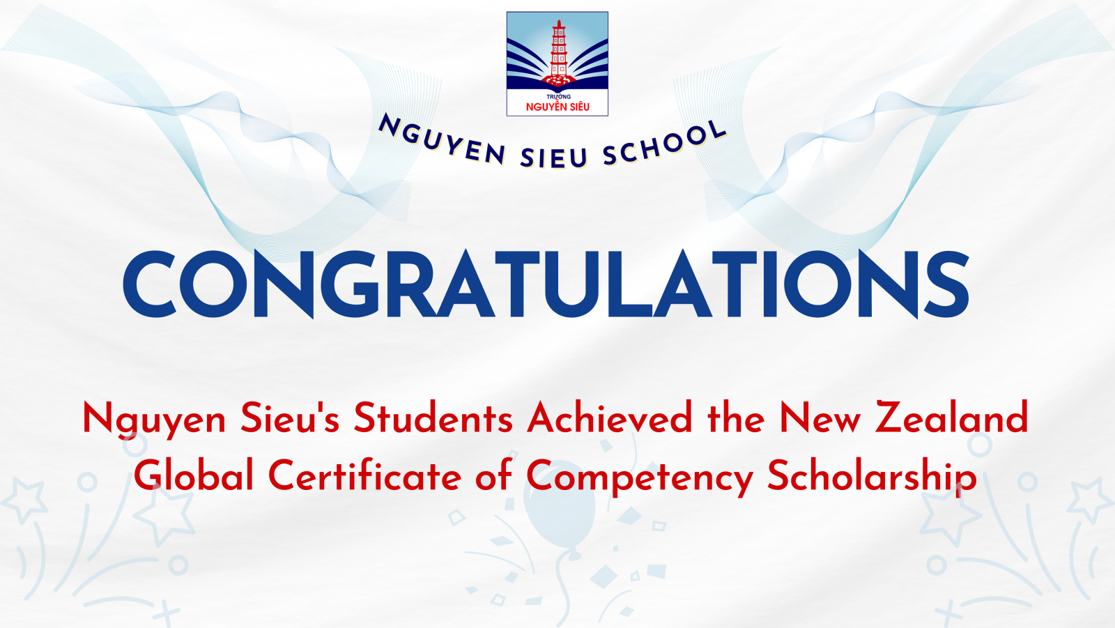 Students Achieved the New Zealand Global Certificate of Competency Scholarship