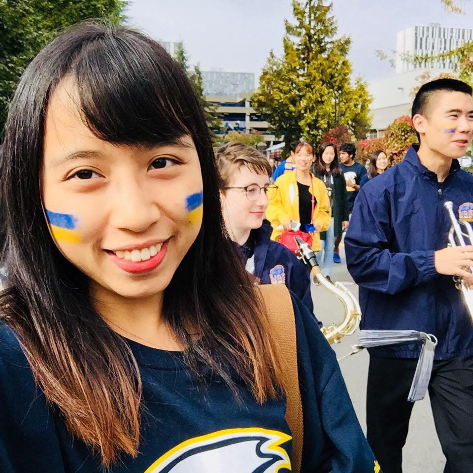 At UBC's Homecoming Parade in Vancouver